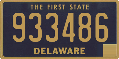 DE license plate 933486