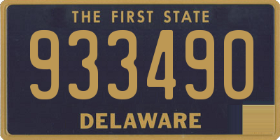 DE license plate 933490