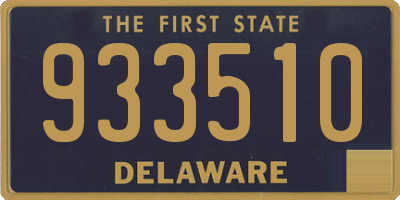 DE license plate 933510