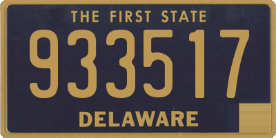 DE license plate 933517