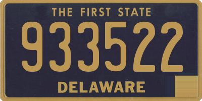 DE license plate 933522