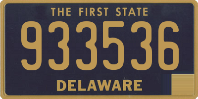 DE license plate 933536