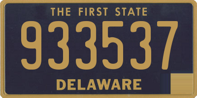 DE license plate 933537