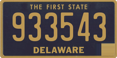 DE license plate 933543