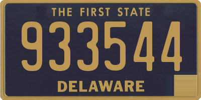 DE license plate 933544