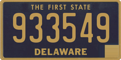 DE license plate 933549