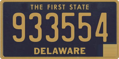 DE license plate 933554