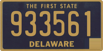 DE license plate 933561