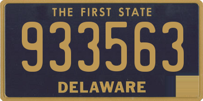 DE license plate 933563