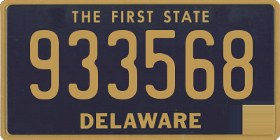 DE license plate 933568