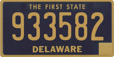 DE license plate 933582