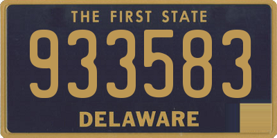 DE license plate 933583