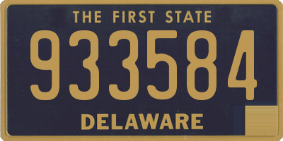 DE license plate 933584