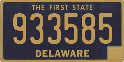 DE license plate 933585