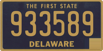 DE license plate 933589