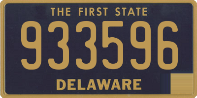 DE license plate 933596