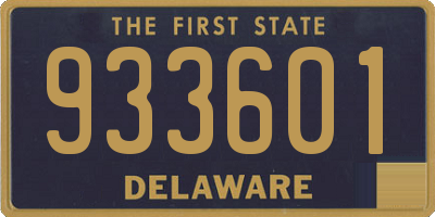 DE license plate 933601