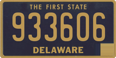 DE license plate 933606