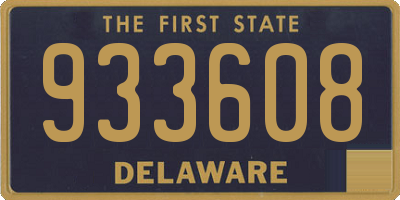DE license plate 933608