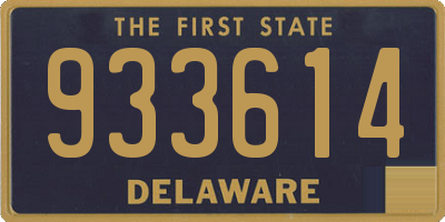 DE license plate 933614