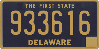 DE license plate 933616