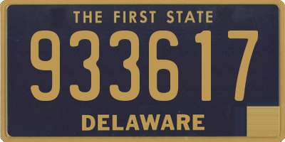 DE license plate 933617