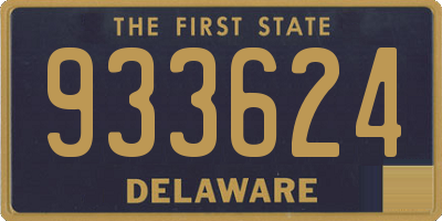 DE license plate 933624