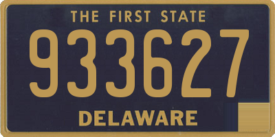 DE license plate 933627