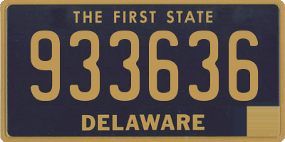 DE license plate 933636