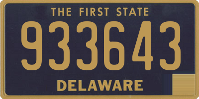 DE license plate 933643