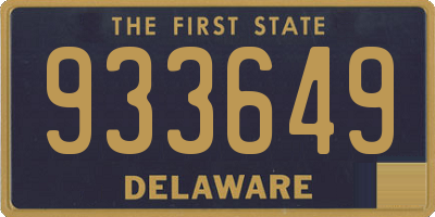 DE license plate 933649