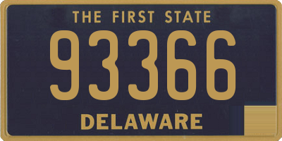 DE license plate 93366