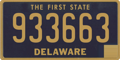 DE license plate 933663