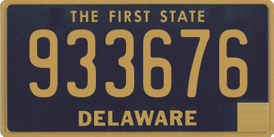 DE license plate 933676