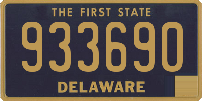 DE license plate 933690
