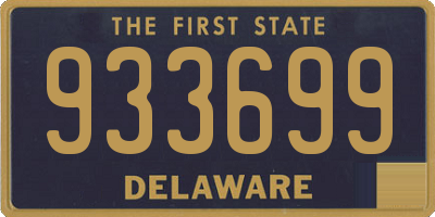 DE license plate 933699