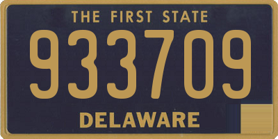DE license plate 933709