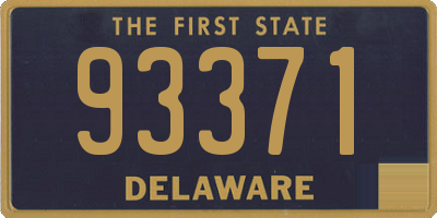 DE license plate 93371