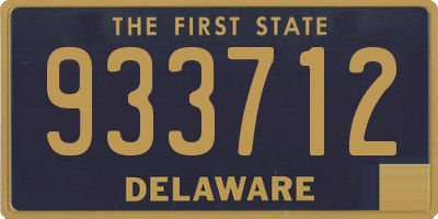 DE license plate 933712