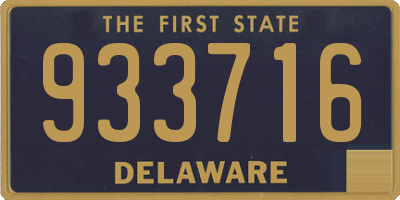 DE license plate 933716