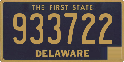 DE license plate 933722