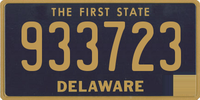 DE license plate 933723