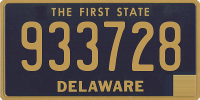 DE license plate 933728