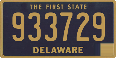 DE license plate 933729