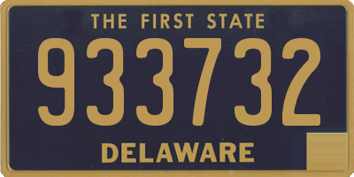 DE license plate 933732
