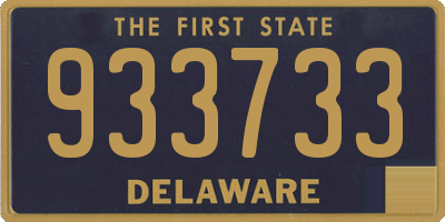 DE license plate 933733