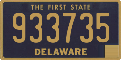DE license plate 933735