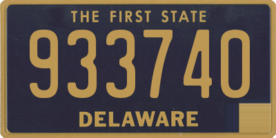 DE license plate 933740