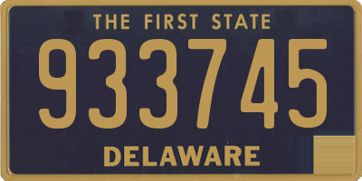 DE license plate 933745