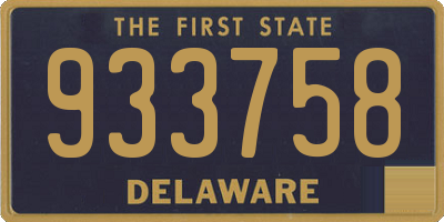 DE license plate 933758